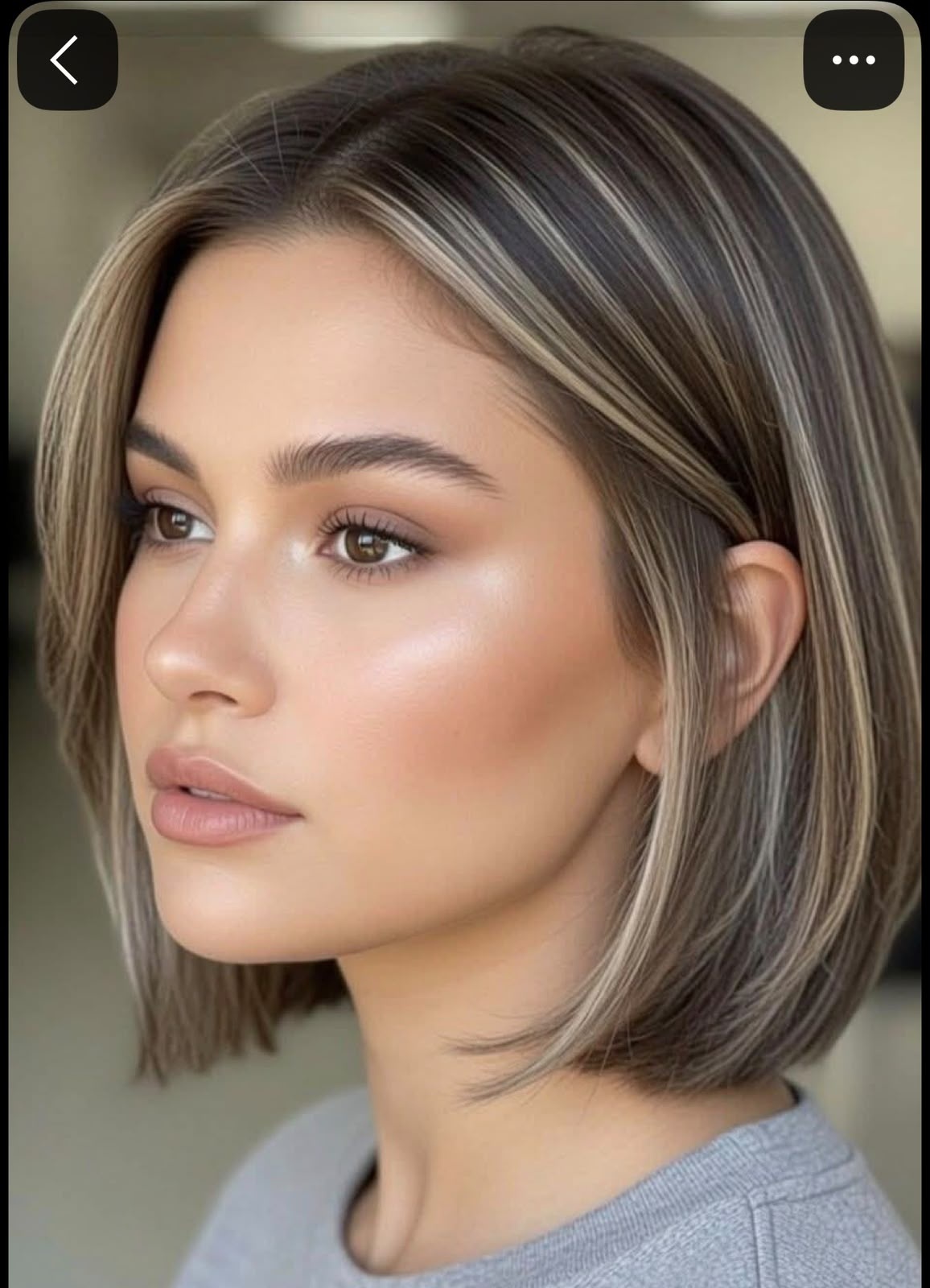 Ash Blonde Money Piece Highlights
