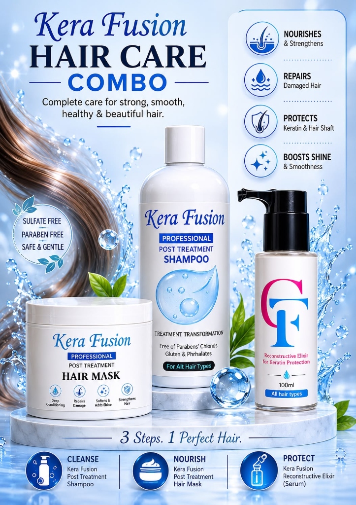 Kera Fusion Hair Care Combo (3 Steps. 1 Perfect Hair) preview 1