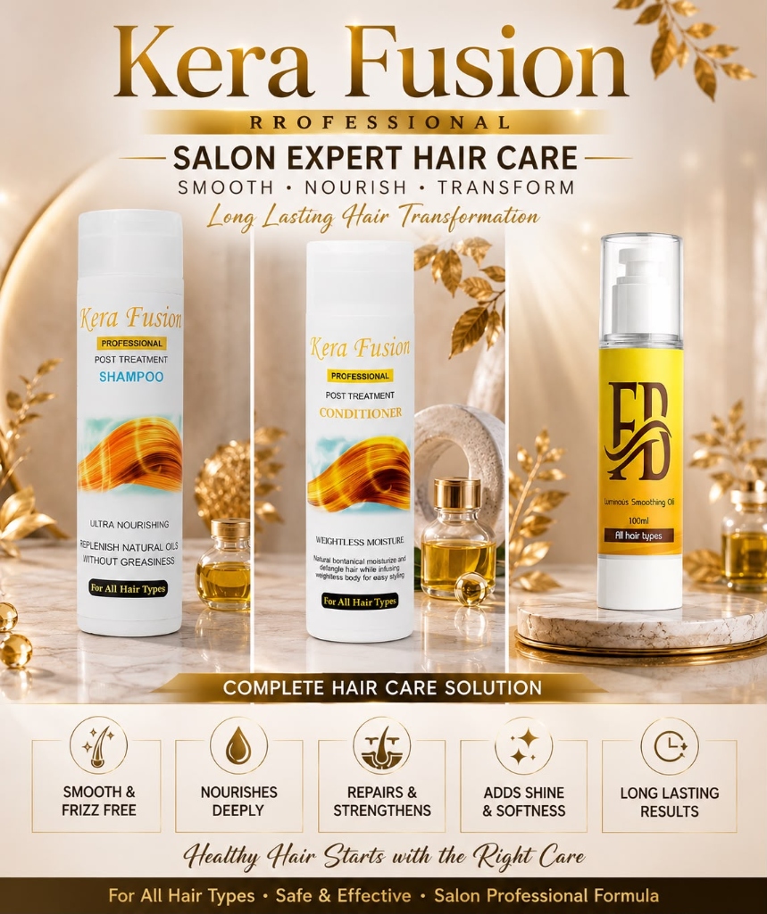 Kera Fusion Salon Expert Hair Care Trio (Shampoo + Conditioner + FB Serum) preview 1